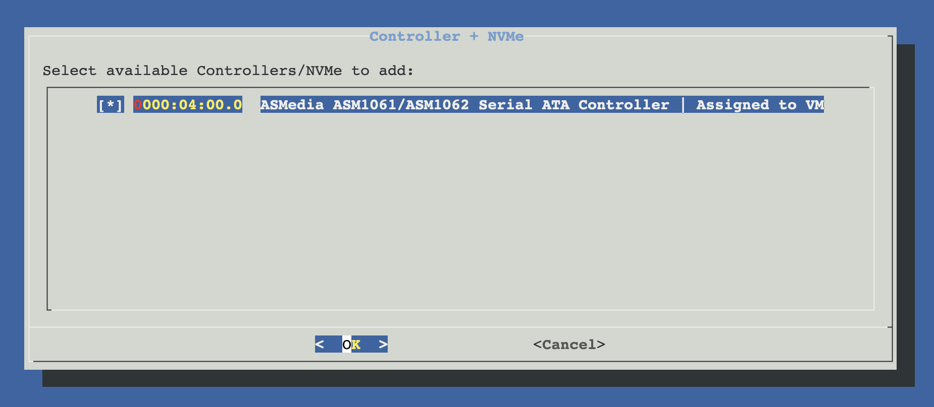 Controller / NVMe device enumeration