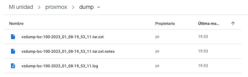 Backup file in cloud storage