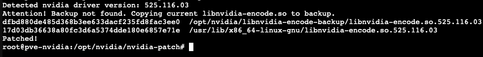 NVIDIA patch application