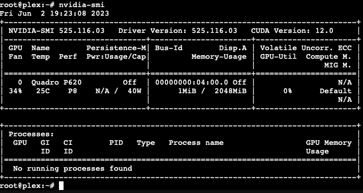 NVIDIA SMI in LXC